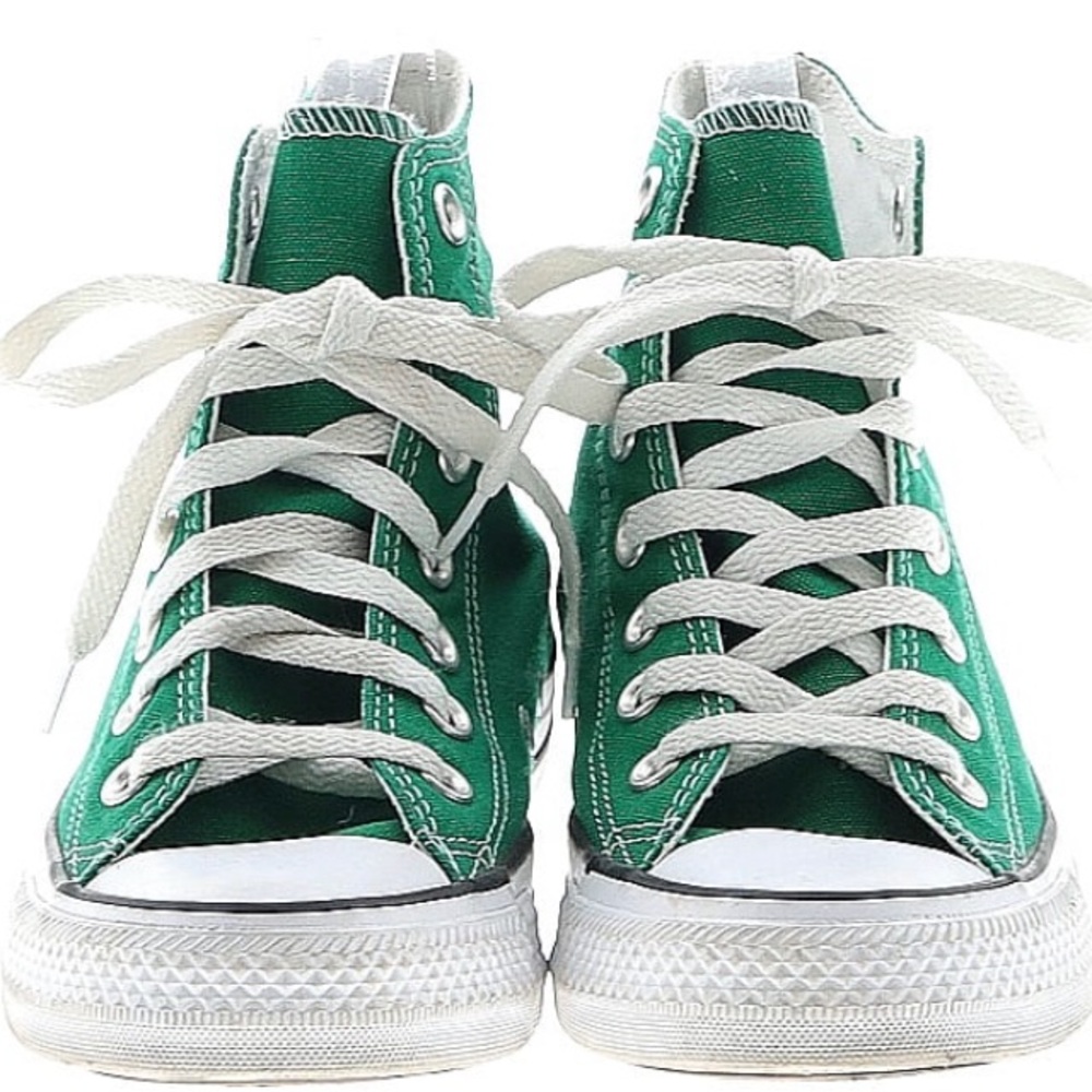 Vibrant Green Canvas High-Tops